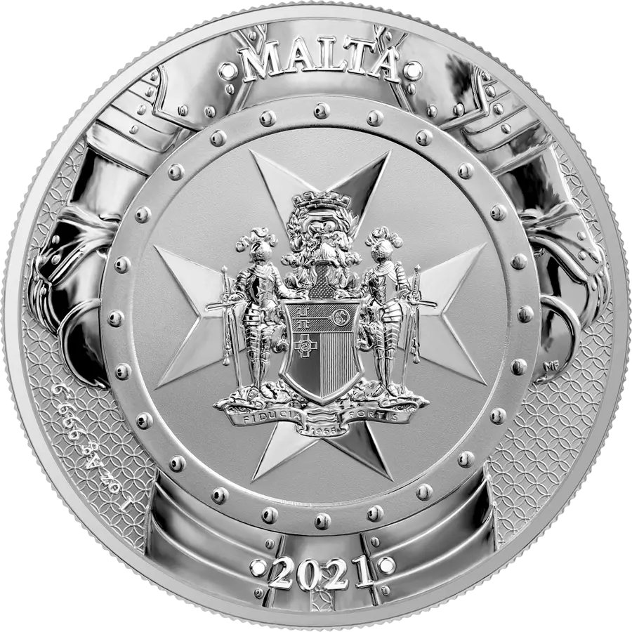 2021年1オンス銀貨5ユーロ　KNIGHTS OF THE PAST　超希少！ 2021 Knights of the Past 5 euro 1 oz Silver BU