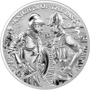 2021 Knights of the Past 5 euro 1 oz Silver BU