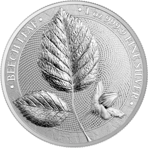 Germania Mint Beech Leaf 2023 Silver 1 oz Coin BU