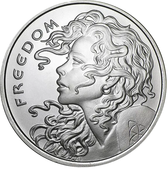 Silver Shield Freedom Girl Silver 1 oz