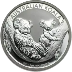 Perth Mint Silver 1 oz Koala 2011 BU