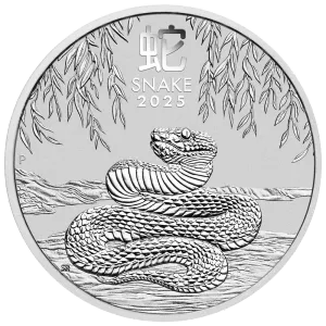 Australia 1 oz Silver Lunar Year of the Snake BU 2025 ( Lunar Series 3)