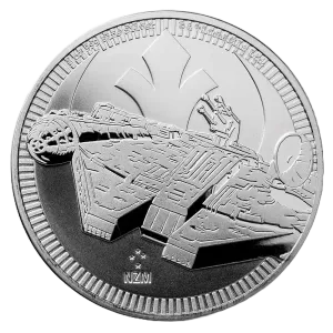 NZ Mint Star Wars Millennium Falcon 2021 Silver Coin 1 oz