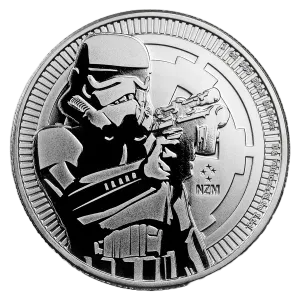 NZ Mint Star Wars StormTrooper 2018 Silver Coin 1 oz