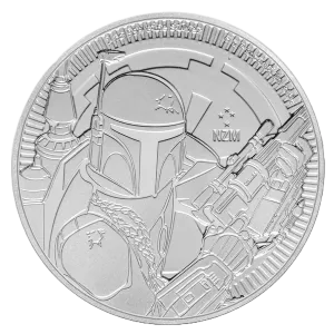 NZ Mint Star Wars Boba Fett 2020 Silver Coin 1 oz